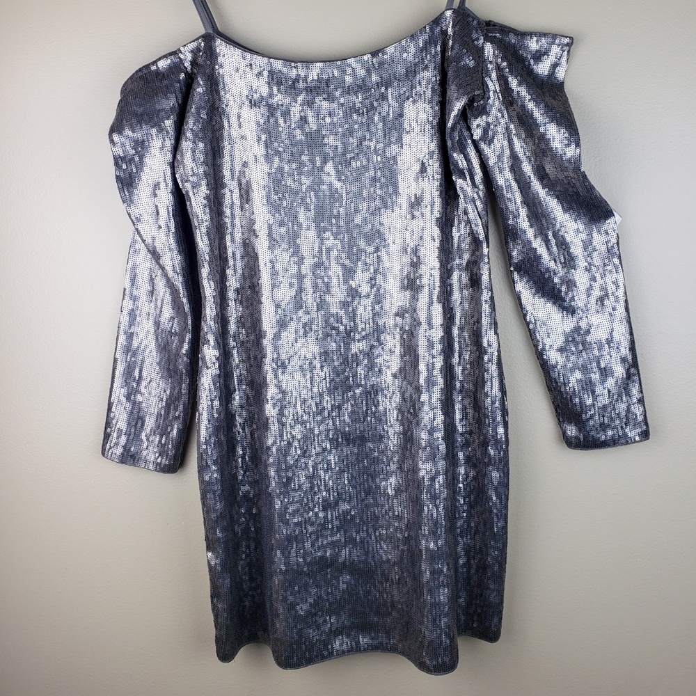 NWT Express Sequin Off Shoulder Dress Size MP